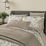 Rana Duvet Cover Set Double Warm Grey Lifestyle Close Up