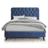 Cruz King (150cm) Bedstead Fabric Dark Blue