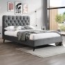 Cruz King (150cm) Bedstead Fabric Dark Grey Lifestyle
