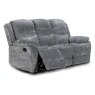 Beginish 3 Seater Manual Reclining Sofa Fabric Grey