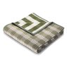 Block Check Throw 140 x 180cm Green Folded