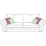 Oceanus 4 Seater Standard Back Sofa Fabric A