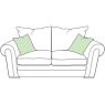 Oceanus 2 Seater Standard Back Sofa Fabric A