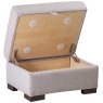 Oceanus Small Storage Footstool Fabric A