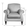 Parker Knoll Eastbury Armchair Fabric B Dimensions