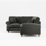 Hazel 4 Seater Corner Sofa Fabric Ansell Moss With Country Oak Leg Alternative View