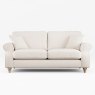 Hazel 3 Seater Sofa Fabric Ansell Bamboo With Country Oak Leg