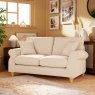 Hazel 2 Seater Sofa Fabric Ansell Bamboo With Country Oak Leg Lifestyle