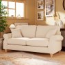 Hazel 3 Seater Sofa Fabric Ansell Bamboo With Country Oak Leg Lifestyle