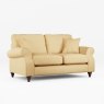 Hazel 2 Seater Sofa Fabric Oslo Ochre With Burnished Beech Leg