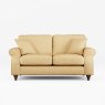 Hazel 2 Seater Sofa Fabric Oslo Ochre With Burnished Beech Leg Front