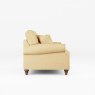 Hazel 2 Seater Sofa Fabric Oslo Ochre With Burnished Beech Leg Side View