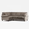 Hazel 4 Seater Corner Sofa Fabric Oslo Mole With Burnished Beech Leg
