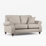 Hazel 2 Seater Sofa Fabric Oslo Mole With Burnished Beech Leg
