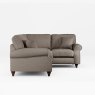 Hazel 4 Seater Corner Sofa Fabric Oslo Mole With Burnished Beech Leg Alternate View