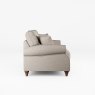 Hazel 4 Seater Sofa Fabric Oslo Mole With Burnished Beech Leg Side View