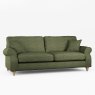 Hazel 4 Seater Sofa Fabric Minco Clay With Burnished Beech Leg