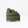 Hazel 4 Seater Sofa Fabric Mikah Basil With Country Oak Leg Side View