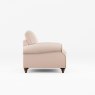 Hazel Armchair Fabric Ansell Rusty Rose With Burnished Beech Leg Side View