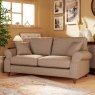 Hazel 3 Seater Sofa Fabric Oslo Mole With Burnished Beech Leg Lifestyle