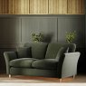 Alpine 2 Seater Sofa Fabric Ansell Moss With Country Oak Leg Lifestyle