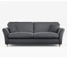 Alpine 4 Seater Sofa Fabric Mikal Cosmos With Country Oak Leg Front View