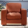 Tyrol Armchair Fabric Mikah Maple With Country Oak Leg Lifestyle