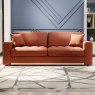 Tyrol 4 Seater Sofa Fabric Mikah Maple With Country Oak Leg Lifestyle