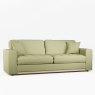 Tyrol 4 Seater Sofa Fabric Oslo Green With Country Oak Leg