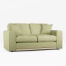 Tyrol 2 Seater Sofa Fabric Oslo Green With Country Oak Leg