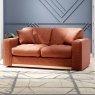 Tyrol 2 Seater Sofa Fabric Mikah Maple With Country Oak Leg Lifestyle