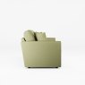 Tyrol 4 Seater Sofa Fabric Oslo Green With Country Oak Leg Side View