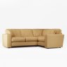 Tyrol 4 Seater Corner Sofa Fabric Oslo Ochre With Burnished Beech Leg
