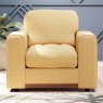 Tyrol Armchair Fabric Oslo Ochre With Burnished Beech Leg Lifestyle