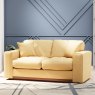 Tyrol 2 Seater Sofa Fabric Oslo Ochre With Burnished Beech Leg Lifestyle