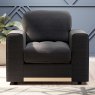 Tyrol Armchair Fabric Mikah Cosmos With Country Oak Leg Lifestyle