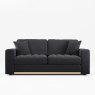 Tyrol 3 Seater Sofa Fabric Mikah Cosmos With Country Oak Leg Front View