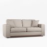 Tyrol 3 Seater Sofa Fabric Oslo Mole With Burnished Beech Leg