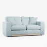 Tyrol 2 Seater Sofa Fabric Minco Teal With Country Oak Leg