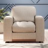 Tyrol Armchair Fabric Oslo Mole With Burnished Beech Leg Lifestyle