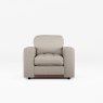 Tyrol Armchair Fabric Oslo Mole With Burnished Beech Leg Front View