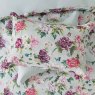 Summer Peony Reversible Super King Duvet Cover Set Vinyard Rose Pillow Close Up