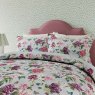 Summer Peony Reversible Super King Duvet Cover Set Vinyard Rose Side View Lifestyle