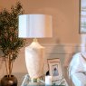 Mindy Brownes Hazel Table Lamp Cream Stone Base With Light Beige Linen Shade Lifestyle
