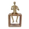 Mindy Brownes Sax Player Antique Brass