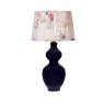 Mindy Brownes Cyrus Table Lamp Navy Base With Multi-Coloured Flower Patterned Shade