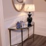 Mindy Brownes Cyrus Table Lamp Navy Base With Multi-Coloured Flower Patterned Shade Lifestyle