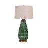 Mindy Brownes Maryam Table Lamp Green Base With Beige Shade