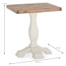 Belgrave Side/Lamp Table Ivory & Oak Dimensions