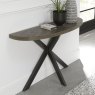 Ellipse Console Table Fumed Oak Lifestyle